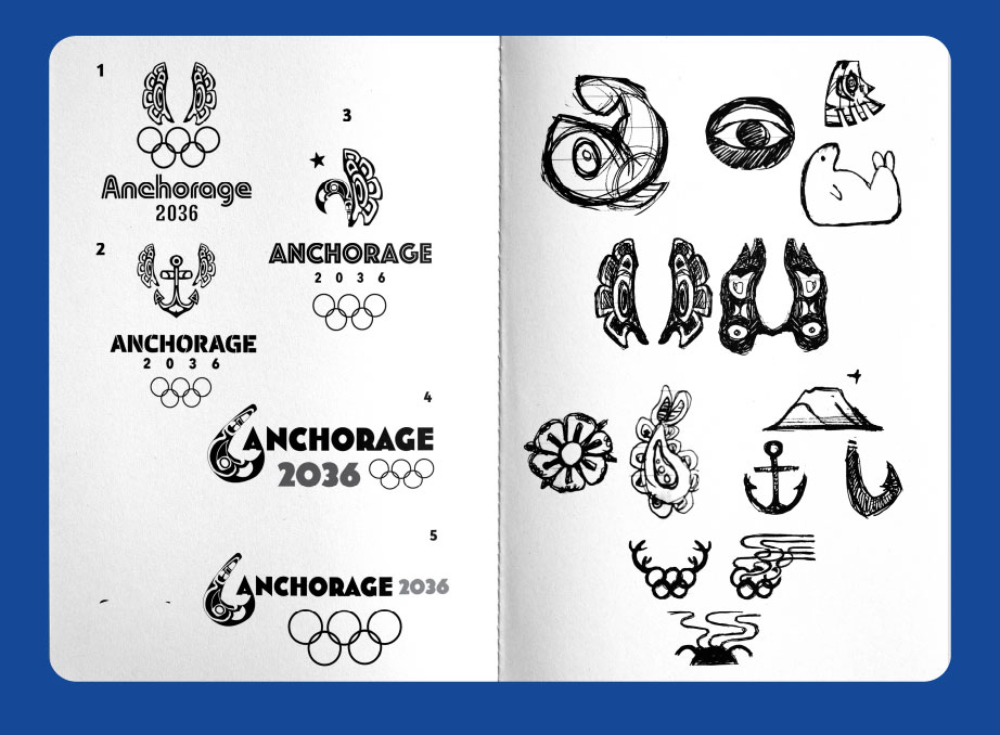 sketches of logo
